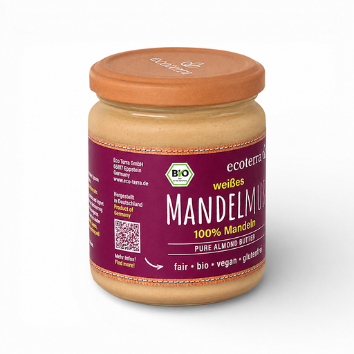 Bio Mandelmus weiß, 100% Mandel, fair gehandelt - 250 g