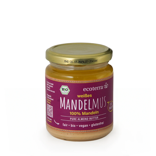 Bio Mandelmus weiß, 100% Mandel, fair gehandelt - 250 g