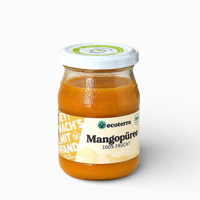 Bio Mangopüree, 100% Frucht, fair gehandelt - 250 g | inkl. 15ct Pfand