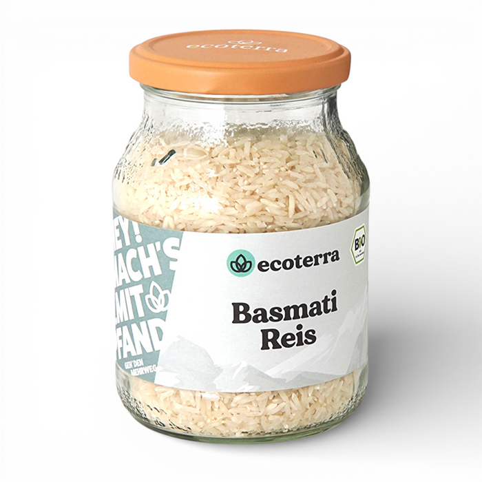 Bio Basmati Reis, fair gehandelt - 400 g | inkl. 15ct Pfand