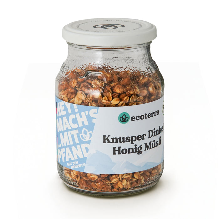 Bio Knusper Dinkel Honig Müsli  | 200 g | inkl. 15ct Pfand