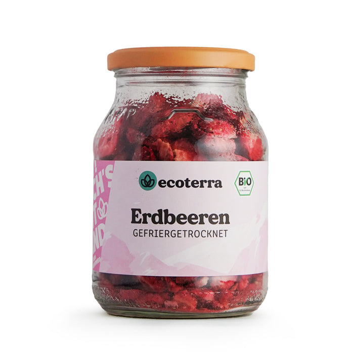 Bio Erdbeeren gefriergetrocknet | 35 g | inkl. 15ct Pfand