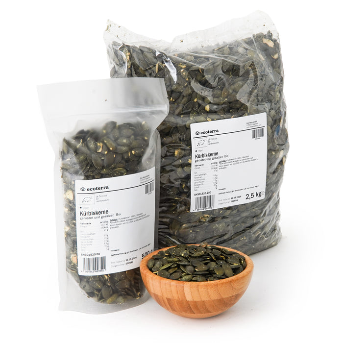 Bio Kürbiskerne | geröstet & gesalzen