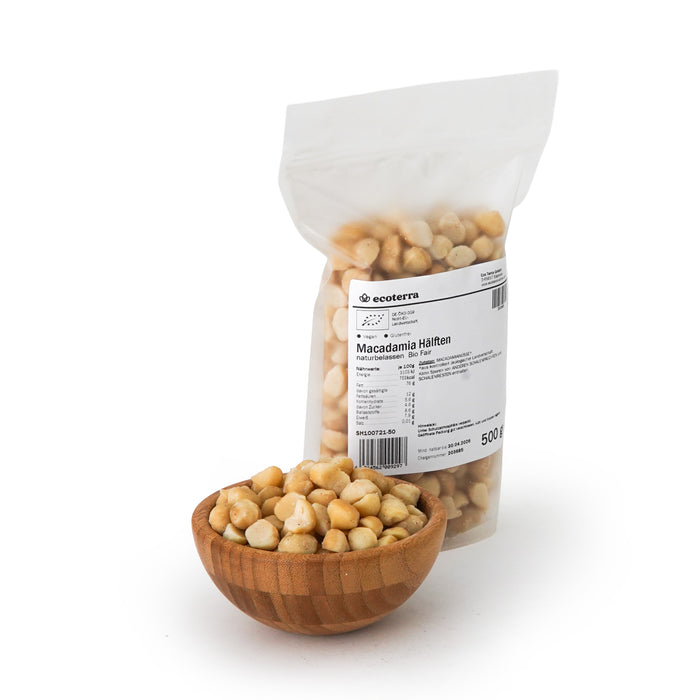 Bio Macadamia Hälften| natur | 500 g