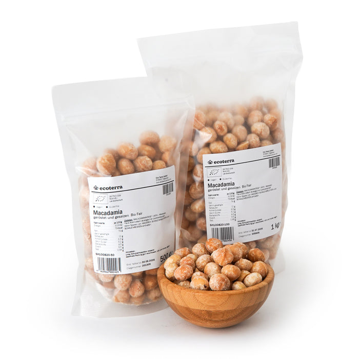 Bio Macadamia | geröstet & gesalzen | vegan | glutenfrei