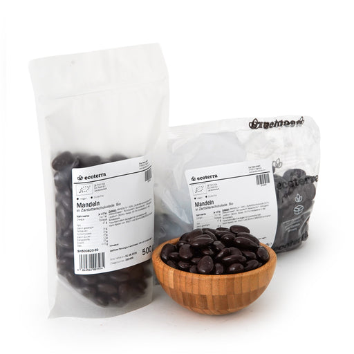Bio Mandeln in Zartbitterschokolade | glutenfrei