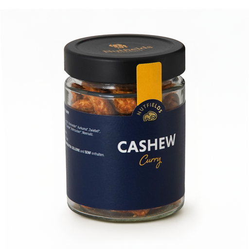 Nutfields Bio Jumbo Cashewkerne | mit Curry geröstet | Fair | 125 g