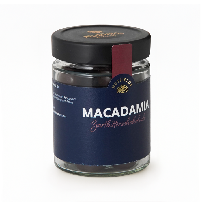 Nutfields Bio Macadamia | in Zartbitterschokolade | Fair | 150 g