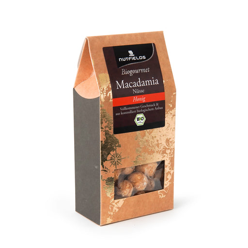 Nutfields Bio Macadamia | Honig geröstet | 80 g