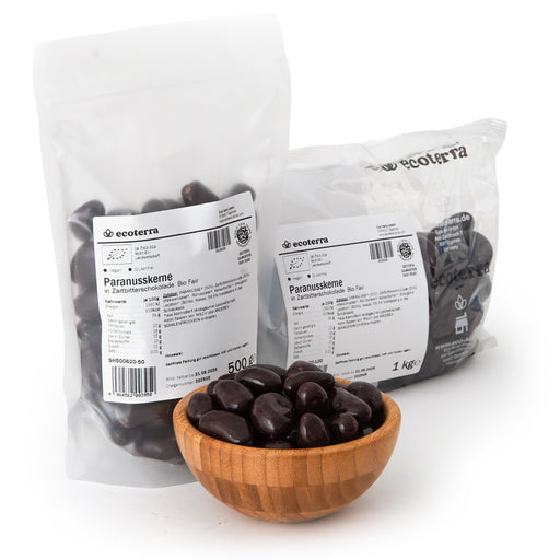 Bio Paranüsse in Zartbitterschokolade | glutenfrei | Fair