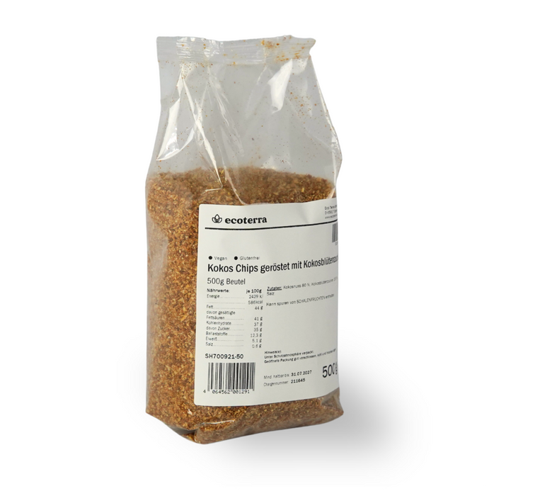Kokos Chips geröstet mit Kokosblütenzucker | 500 g
