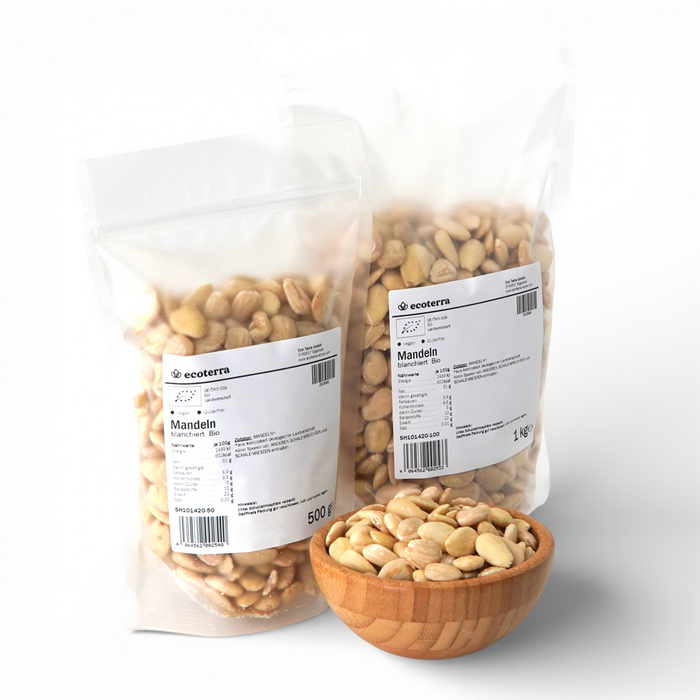 Bio Mandeln blanchiert