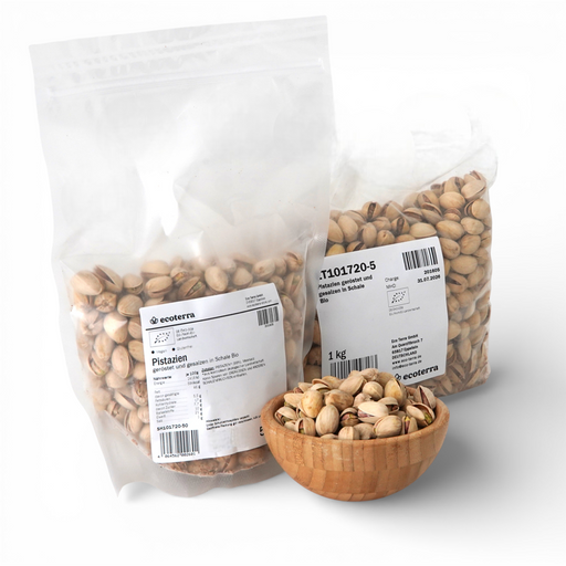 Bio Pistazien in Schale, geröstet & gesalzen