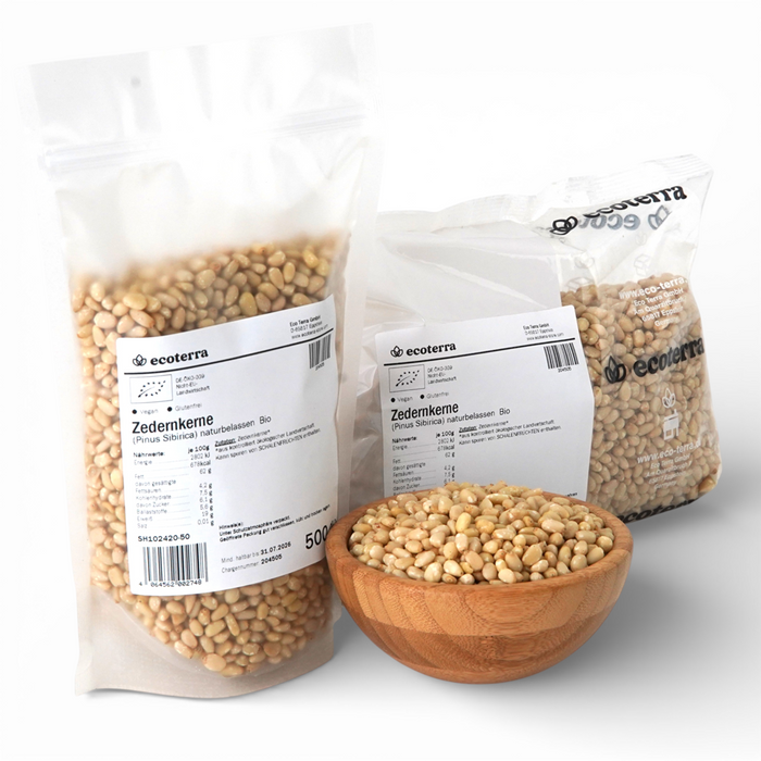 Bio Zedern Kern, Pinus Sibirica, naturbelassen