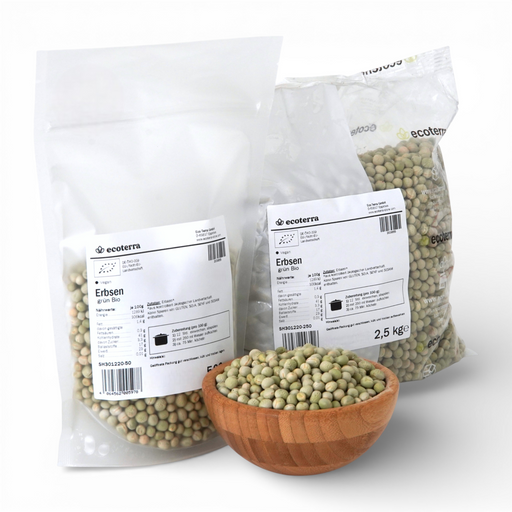 Bio Grüne Erbsen getrocknet