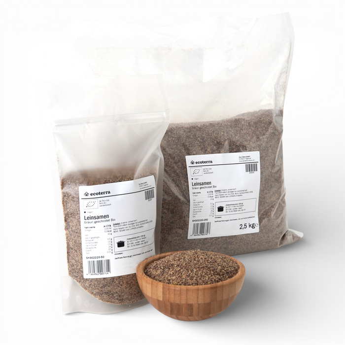 Bio Leinsamen braun | geschrotet
