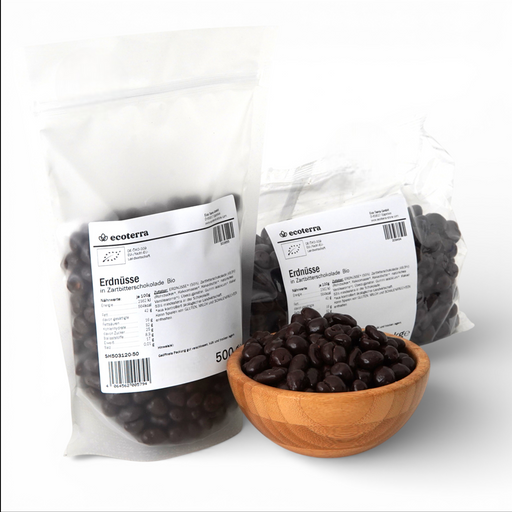 Bio Erdnüsse in Zartbitterschokolade
