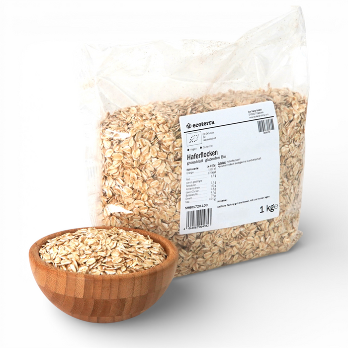 Bio Großblatt Haferflocken | glutenfrei | 1 kg