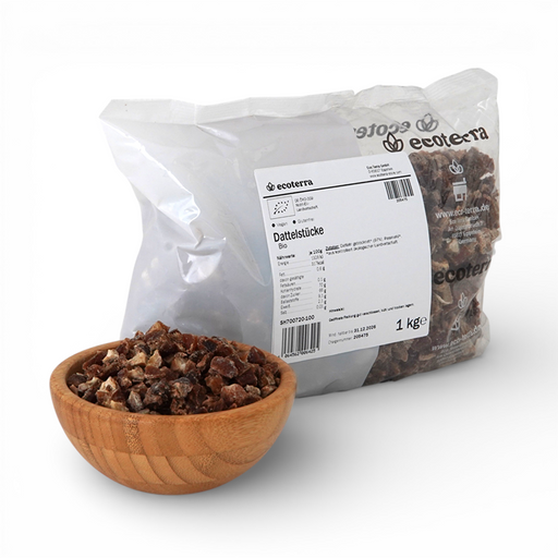 Bio Dattelstücke, getrocknet