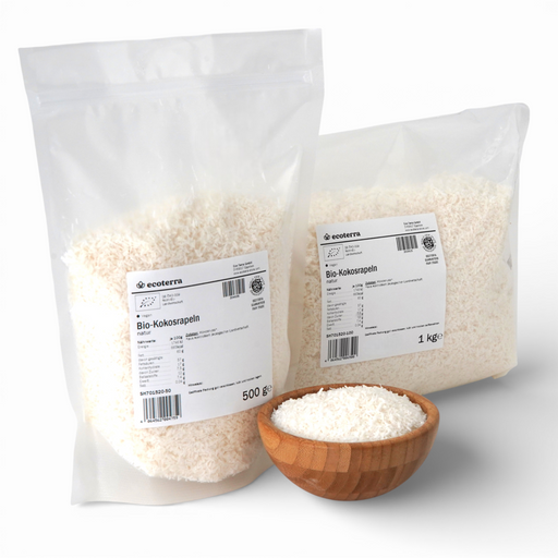 Bio Kokosraspeln naturbelassen, fair gehandelt