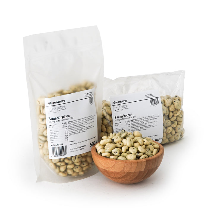 Bio Sauerkirschen in Joghurtschokolade