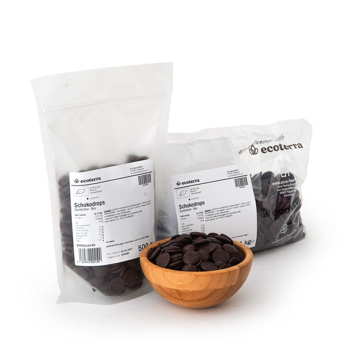 Bio Schokodrops | Zartbitter | vegan | glutenfrei