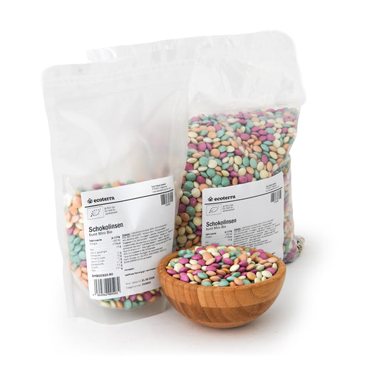 Bio Bunte Mini-Schokolinsen