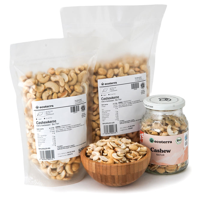 Bio Cashewkerne | natur | vegan | glutenfrei | Fair