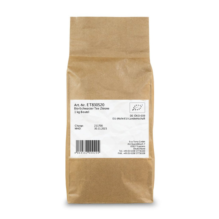 Bio Schwarzer Tee | Zitrone | 1 kg